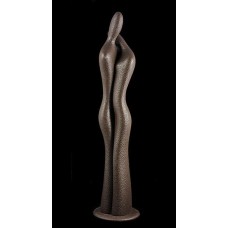 Статуэтка S370/A "Пара" 43 см, коричн. Linea Sette Ceramiche
