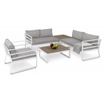 Набір садових меблів di Volio Avola - Білий/Сірий