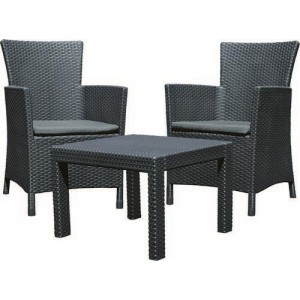 Набор мебели, Rosario balcony set, графит - прохладный серый Allibert