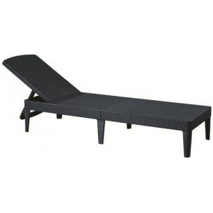 Шезлонг, Jaipur Sun lounger, серый Allibert