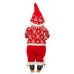Фигурка новогодняя веселый красный снеговик, 82 см Time Eco