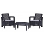 Комплект садових меблів Tarifa Balcony, сірий 