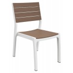 Стілець пластиковий Harmony, біло-бежевий 