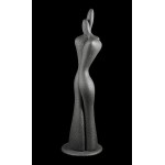 Статуэтка S370/B "Пара" 34 см, т.-сер. Linea Sette Ceramiche
