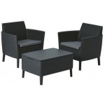 Набір меблів, Salemo balcony set, графіт - прохолодний сірий 
