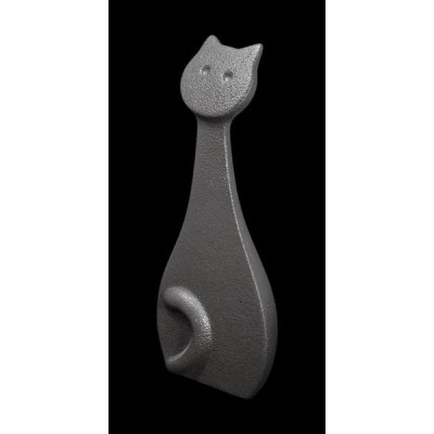Статуэтка N700/B "Кот" 34 см, т.-сер. Linea Sette Ceramiche