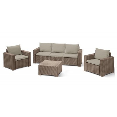 Комплект садових меблів California 3 seater, беж 