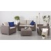 Комплект садових меблів California 3 seater, беж 