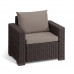 Комплект садових меблів California 3 seater, коричневий 
