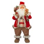 Фигурка новогодняя Санта Клаус, 81 см (Красный / Черный) Time Eco