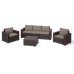 Комплект садових меблів California 3 seater, коричневий 