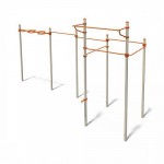 Спортивный комплекс InterAtletika с турниками и рукоходом S831.3