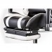 Кресло Special4You ExtremeRace black/white with footrest (E4732)