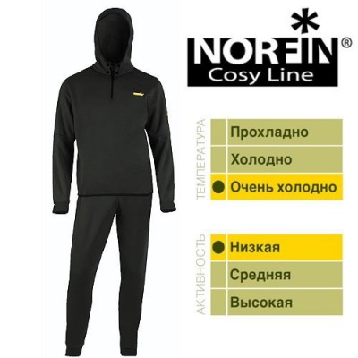Термобелье Norfin Cosy Line (чёрный) арт.3007107-XXXXL