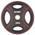 Диск чорний поліуретановий Stein 25 кг арт. DB6091-25