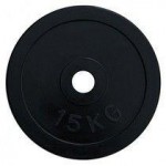 Диск олимпийский обрезиненный черный Alex RCP11 15кг