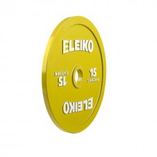 Диск Eleiko 3000233 для соревнований по пауэрлифтингу 15 кг (d-50 мм), металлический