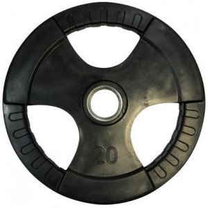 Диск олімпійський гумовий з хватами Newt Olimpic 20 кг