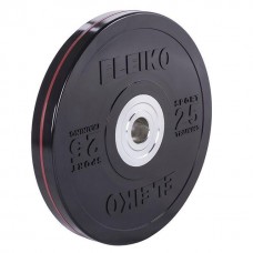 Диск Eleiko 3001950-25 для тренувань 25 кг чорний (d-50,4-51 мм), каучук 