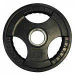 Диск олімпійський гумовий з хватами Newt Olimpic 25 кг