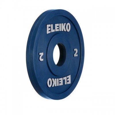 Олимпийский диск Eleiko 124-0020R для соревнований и тренировок 2,0 кг цветной (d-50 мм), обрезиненный
