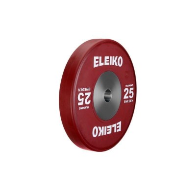 Олимпийский тренировочный диск Eleiko 3001120-25 для тяжелой атлетики 25 кг цветной (d-50 мм), каучук