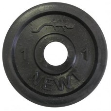 Диск стальной обрезиненный Newt Home 1 кг, диаметр – 28 мм NE-R001