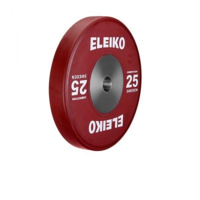 Олимпийский диск Eleiko 3001119-25 для соревнований по тяжелой атлетике 25 кг цветной (d-50 мм), каучук
