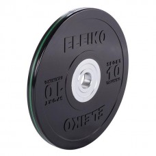 Диск Eleiko 3001950-10 для тренувань 10 кг чорний (d-50,4-51 мм), каучук 