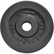 Диск стальной обрезиненный Newt Home 2 кг, диаметр – 28 мм NE-R002