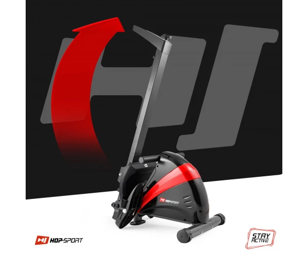 Гребной тренажер Hop-Sport HS-030R Boost красный - фото 4