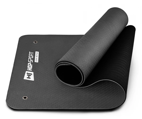 Фитнес-коврик с отверстиями Hop-Sport TPE 0,8 см HS-T008GM черный